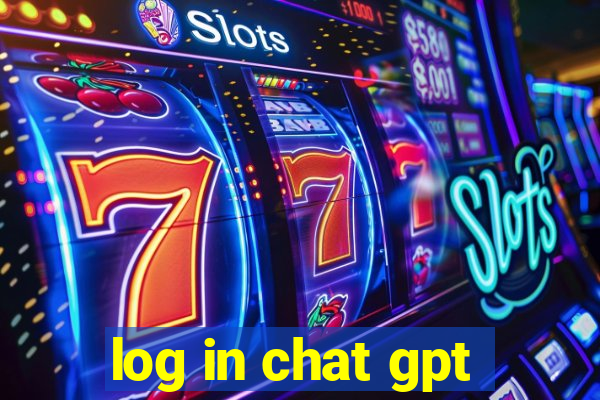 log in chat gpt